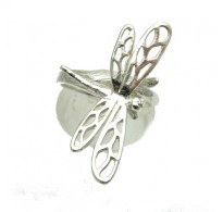 R000814 Stylish Sterling Silver Ring Hallmarked Solid 925 Dragonfly Handmade Empress